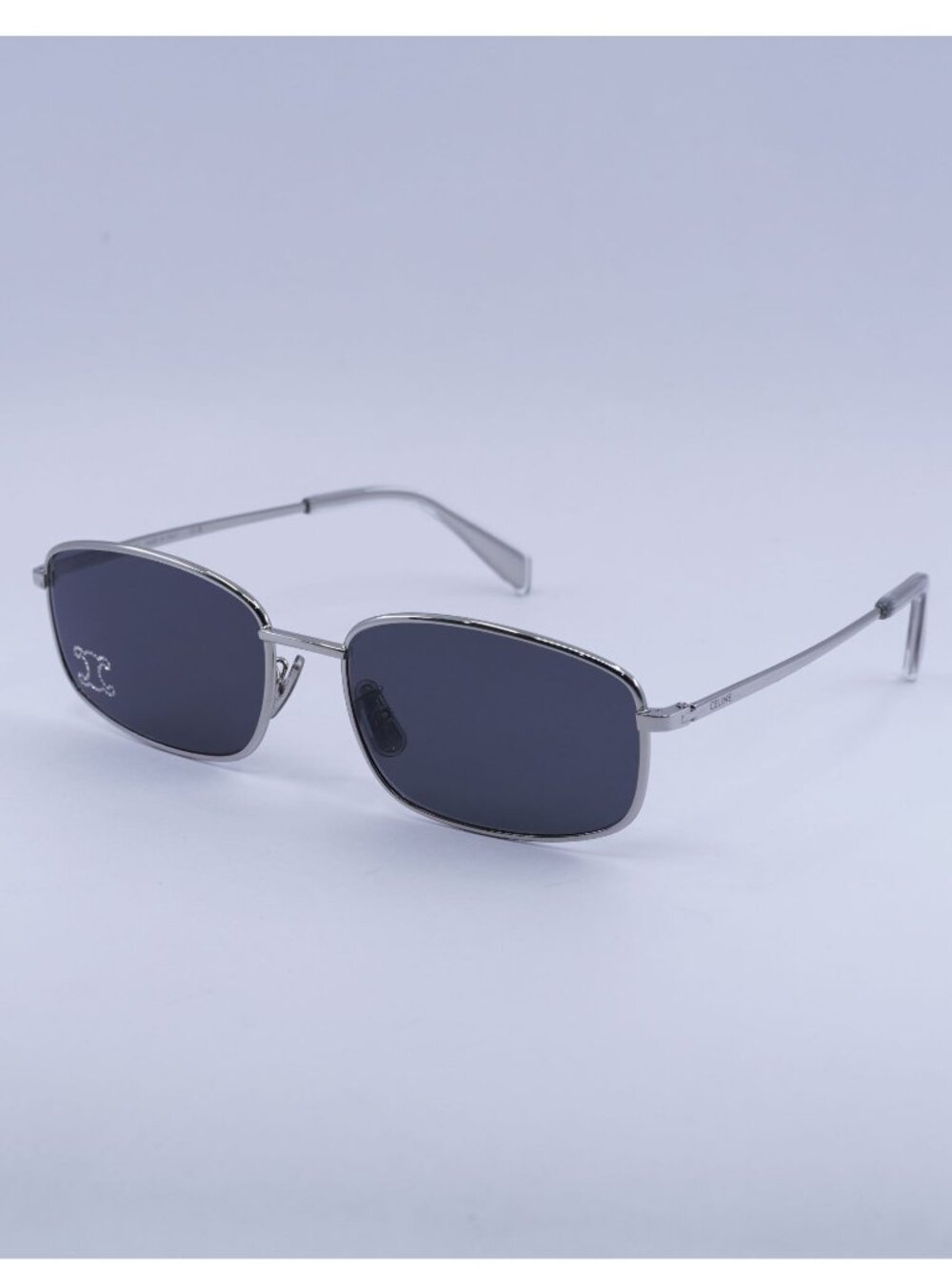 Celine CL40285U RHINESTONE TRIOMPHE 16A Sunglasses Palladium Rectangle Frame
